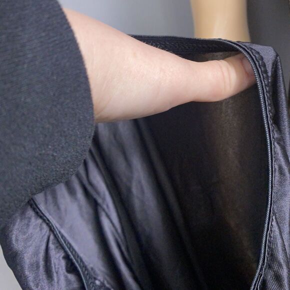 Vintage Mardor Small 5 Half Slip Semi Sheer Black Nylon Tricot Lace Embellished - Picture 7 of 7